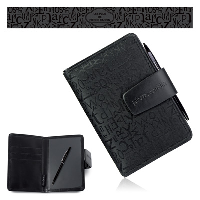 HEMINGWAY/Porte passeport 6 poches, stylo a bille,fermeture magnétique